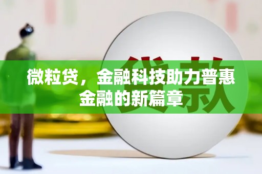 子洲微粒贷，金融科技助力普惠金融的新篇章