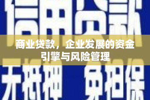 子洲商业贷款，企业发展的资金引擎与风险管理