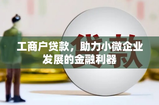 子洲工商户贷款，助力小微企业发展的金融利器