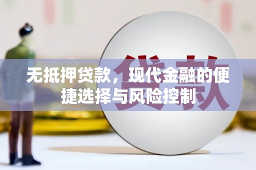 子洲无抵押贷款，现代金融的便捷选择与风险控制