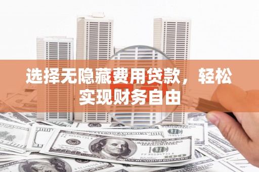 子洲选择无隐藏费用贷款，轻松实现财务自由