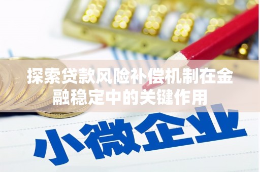 子洲探索贷款风险补偿机制在金融稳定中的关键作用