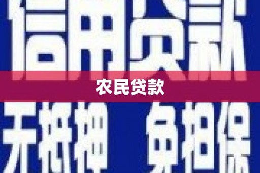 子洲农民贷款