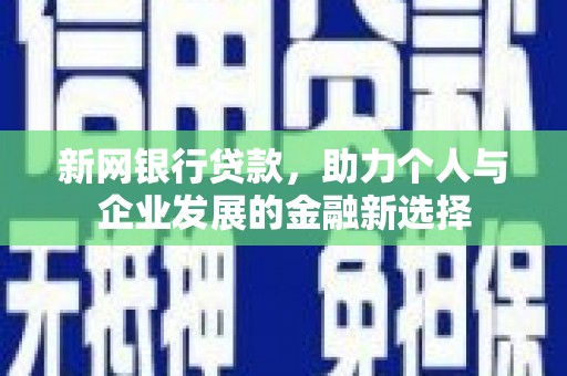 子洲新网银行贷款，助力个人与企业发展的金融新选择