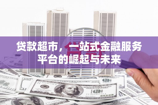 子洲贷款超市，一站式金融服务平台的崛起与未来