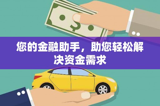 子洲您的金融助手，助您轻松解决资金需求